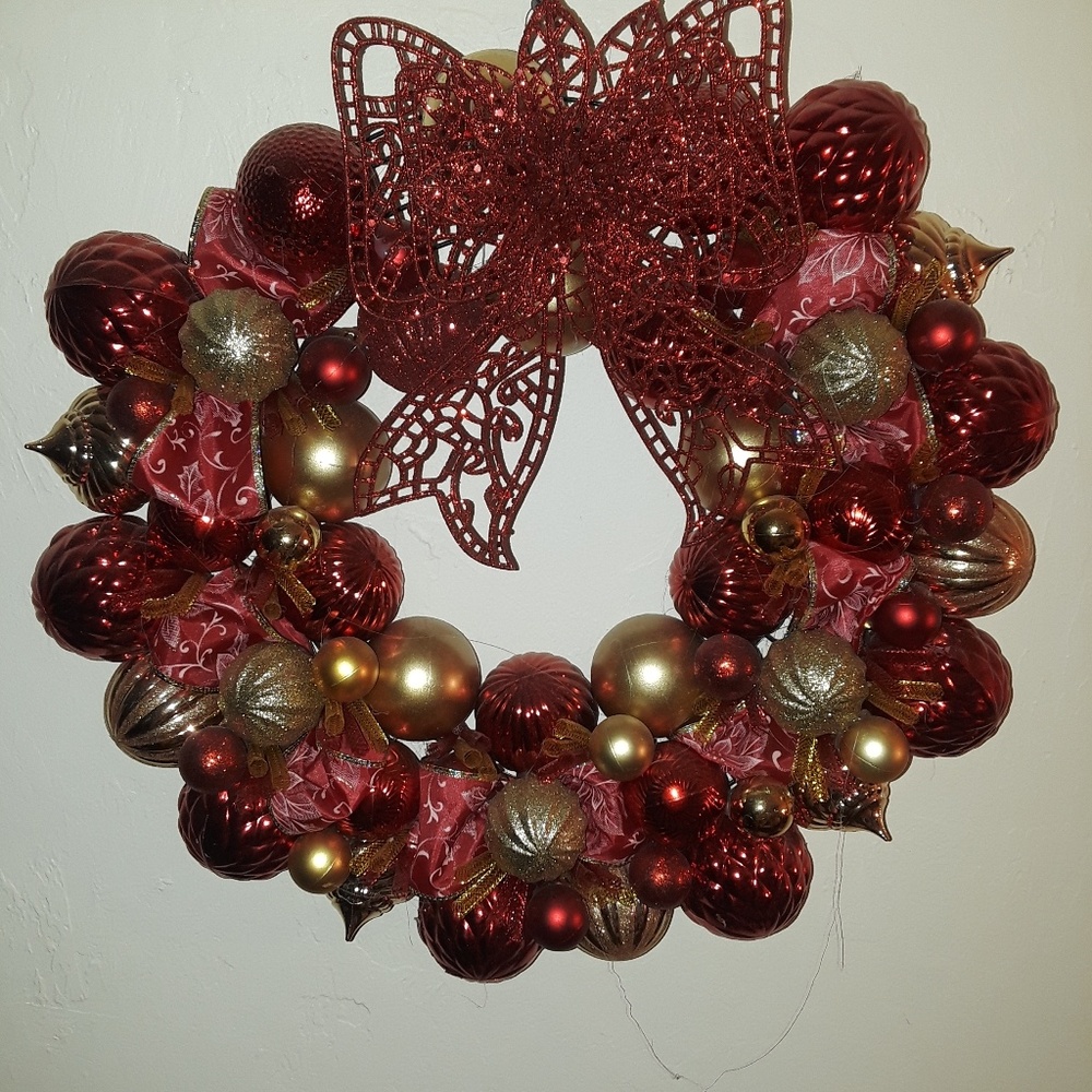 Hand made holiday wreath